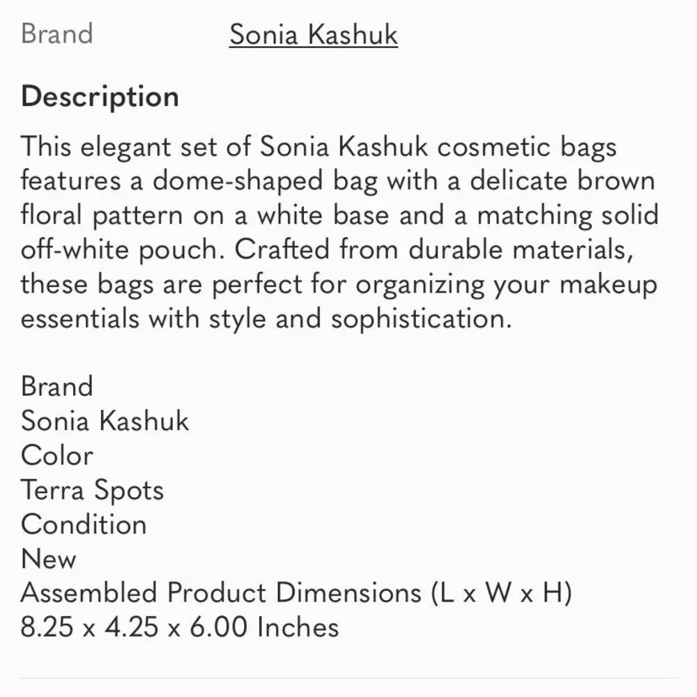 Sonia Kashuk Animal Print Dome Zipper Case Plus Small Mesh Zipper Bag